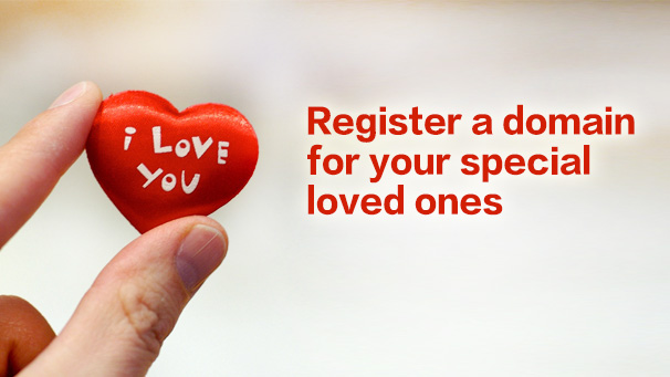 register a domain for your special loved ones
